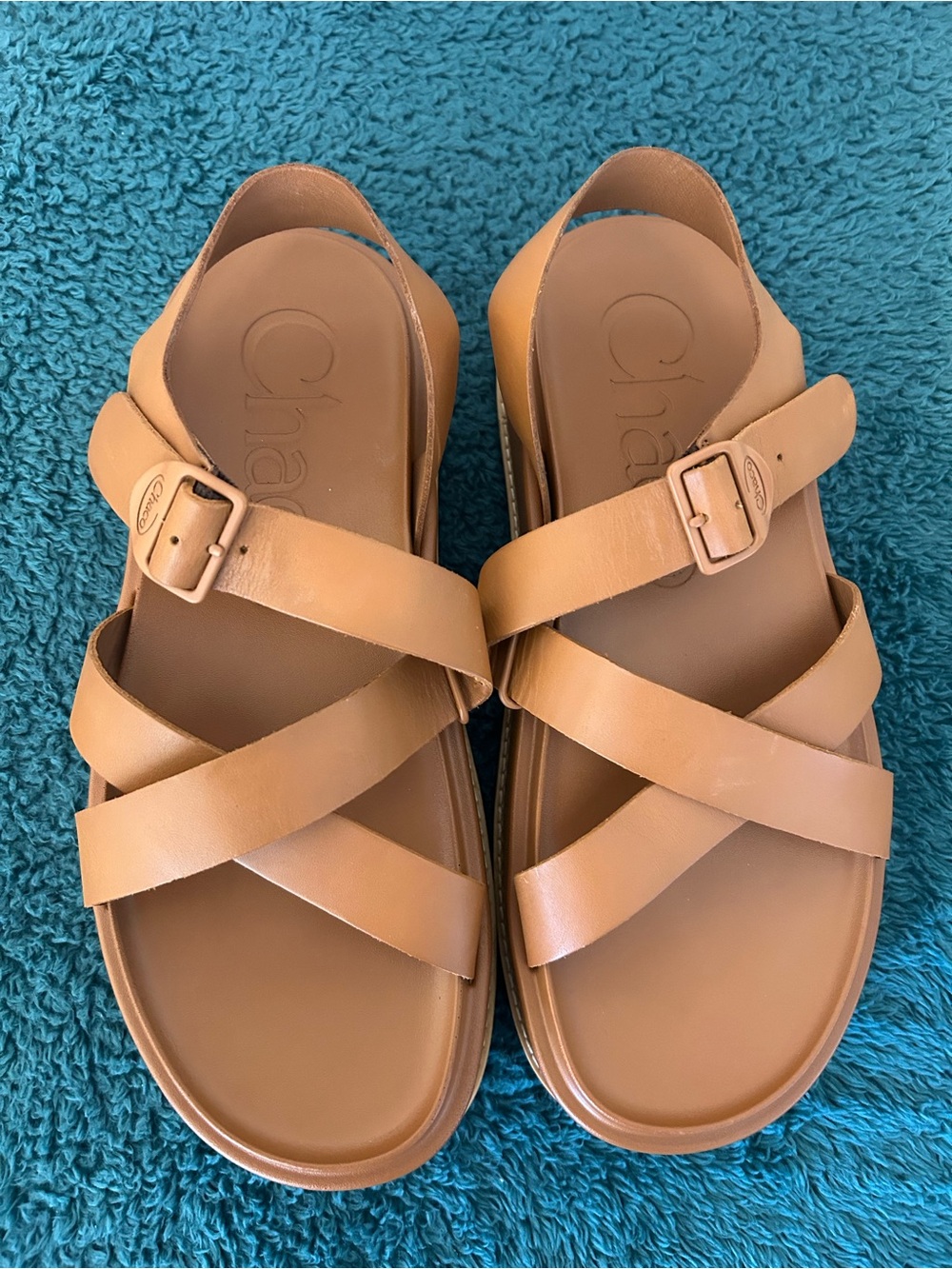 Chaco’s Women's Strappy Platform Sandals - Tan - Picture 4 of 6